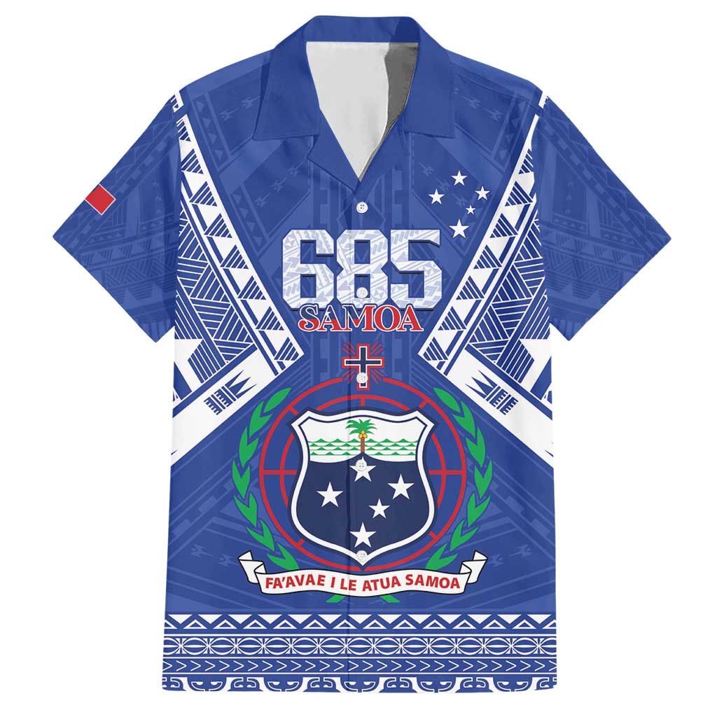 Personalised Samoa 685 Hawaiian Shirt Samoan Pride Coat Of Arms - Polynesian Pride