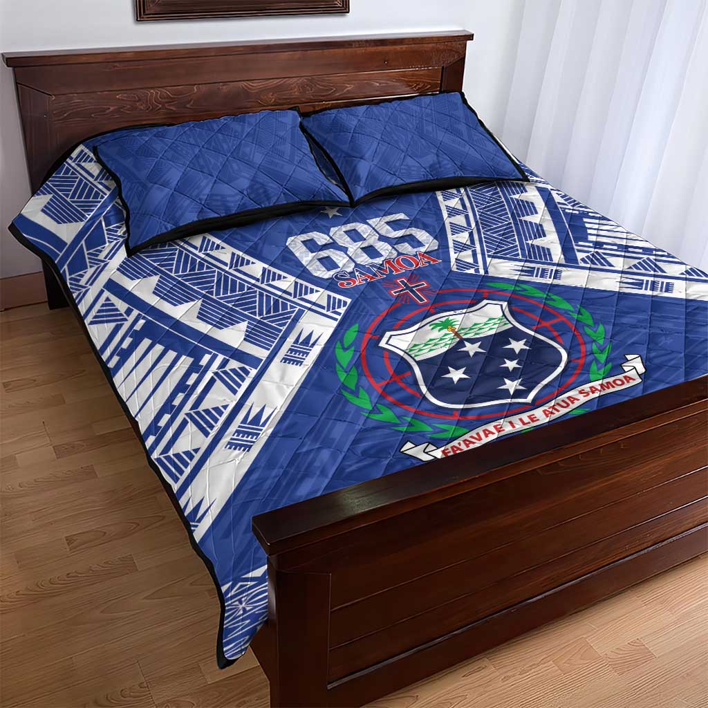 Samoa 685 Quilt Bed Set Samoan Pride Coat Of Arms - Polynesian Pride