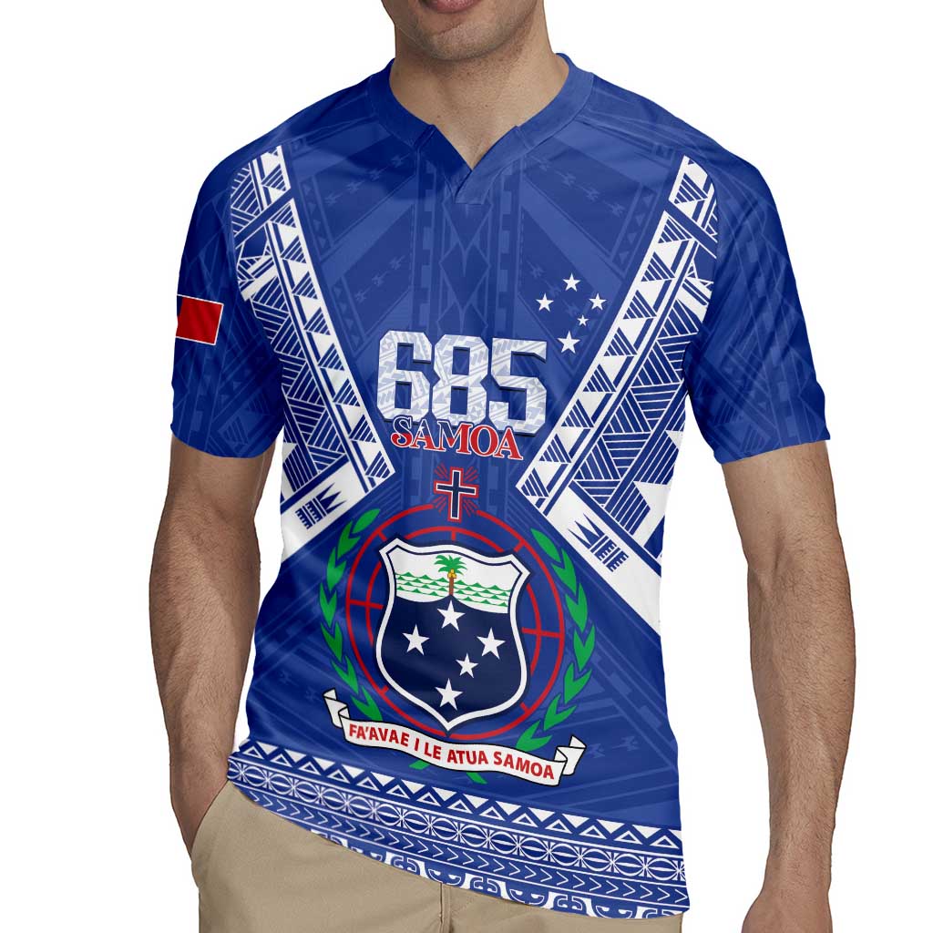 Personalised Samoa 685 Rugby Jersey Samoan Pride Coat Of Arms - Polynesian Pride