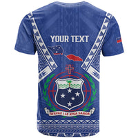 Personalised Samoa 685 T Shirt Samoan Pride Coat Of Arms - Polynesian Pride