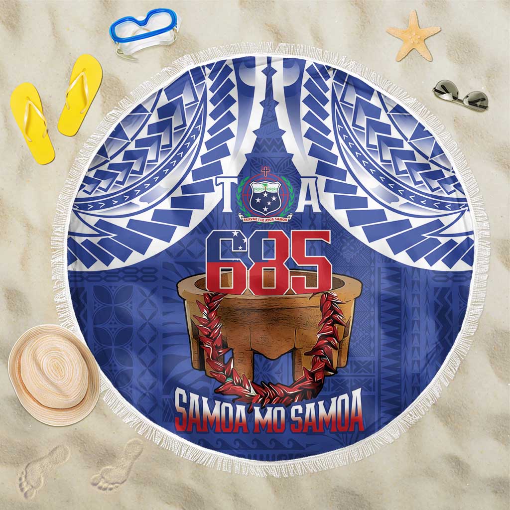Toa Samoa Rugby Beach Blanket 685 Pride Tanoa Ula Fala - Polynesian Pride