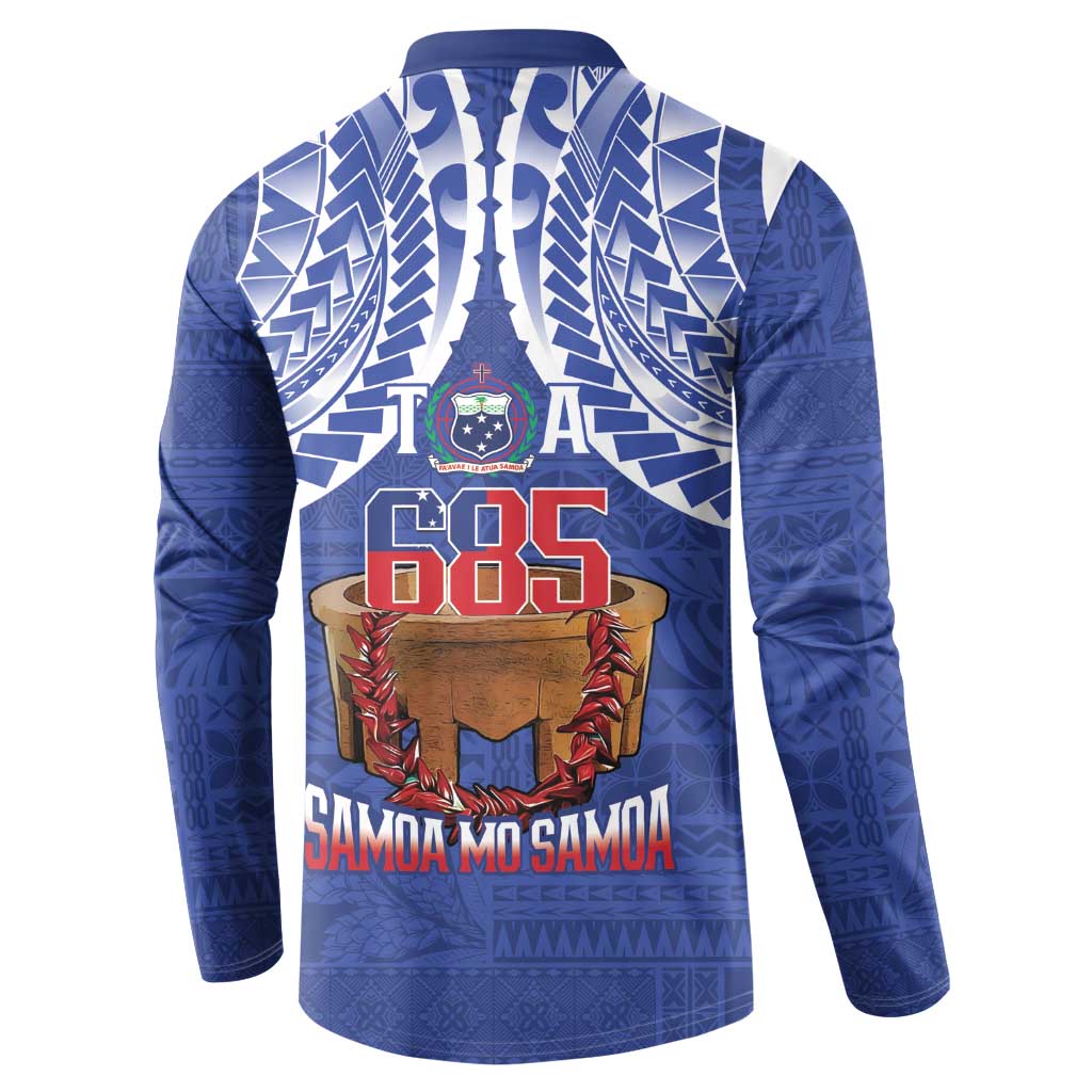 Toa Samoa Rugby Button Sweatshirt 685 Pride Tanoa Ula Fala - Polynesian Pride