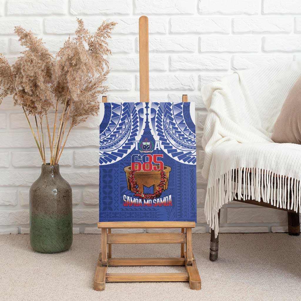 Toa Samoa Rugby Canvas Wall Art 685 Pride Tanoa Ula Fala - Polynesian Pride
