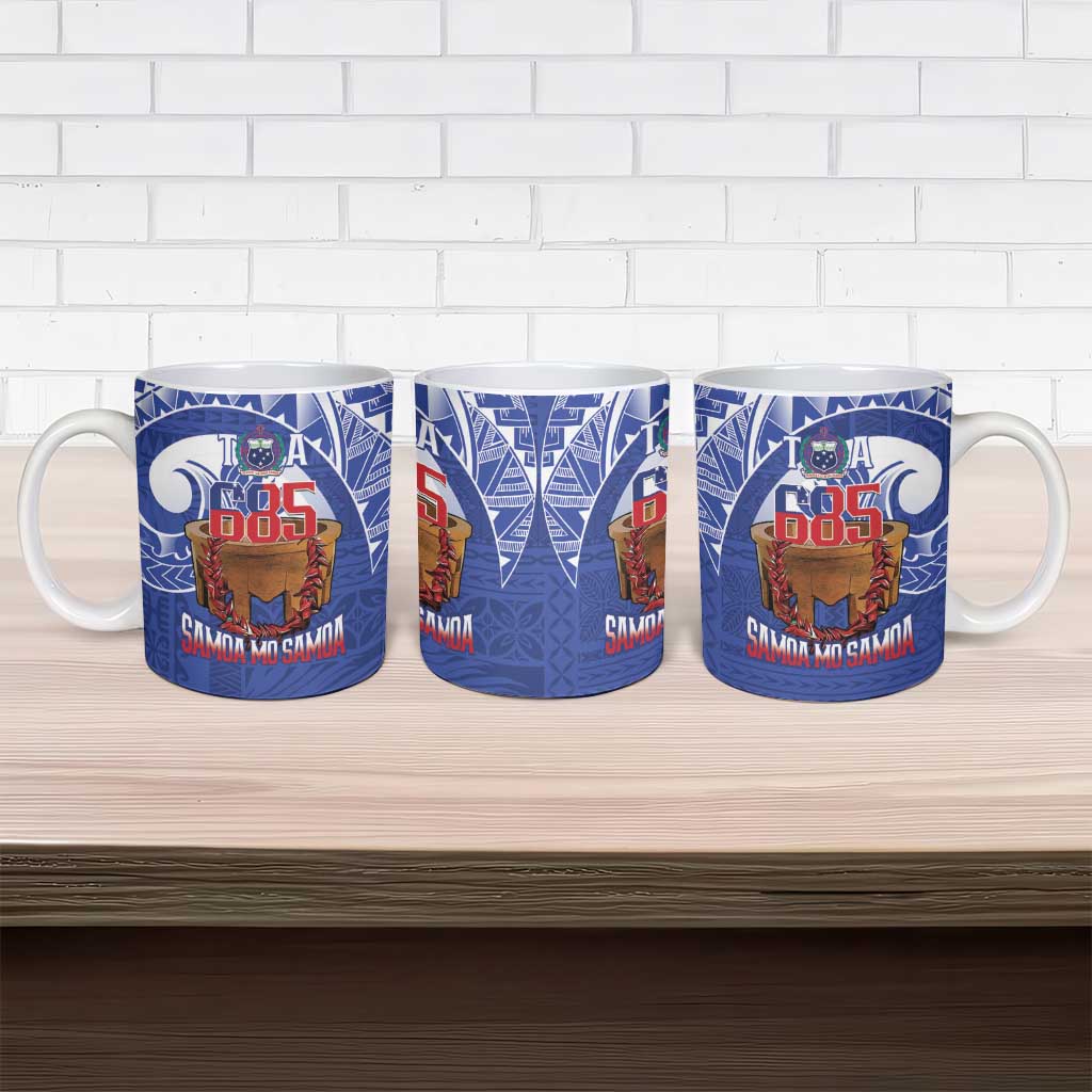 Toa Samoa Rugby Ceramic Mug 685 Pride Tanoa Ula Fala - Polynesian Pride