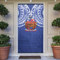 Toa Samoa Rugby Door Cover 685 Pride Tanoa Ula Fala - Polynesian Pride