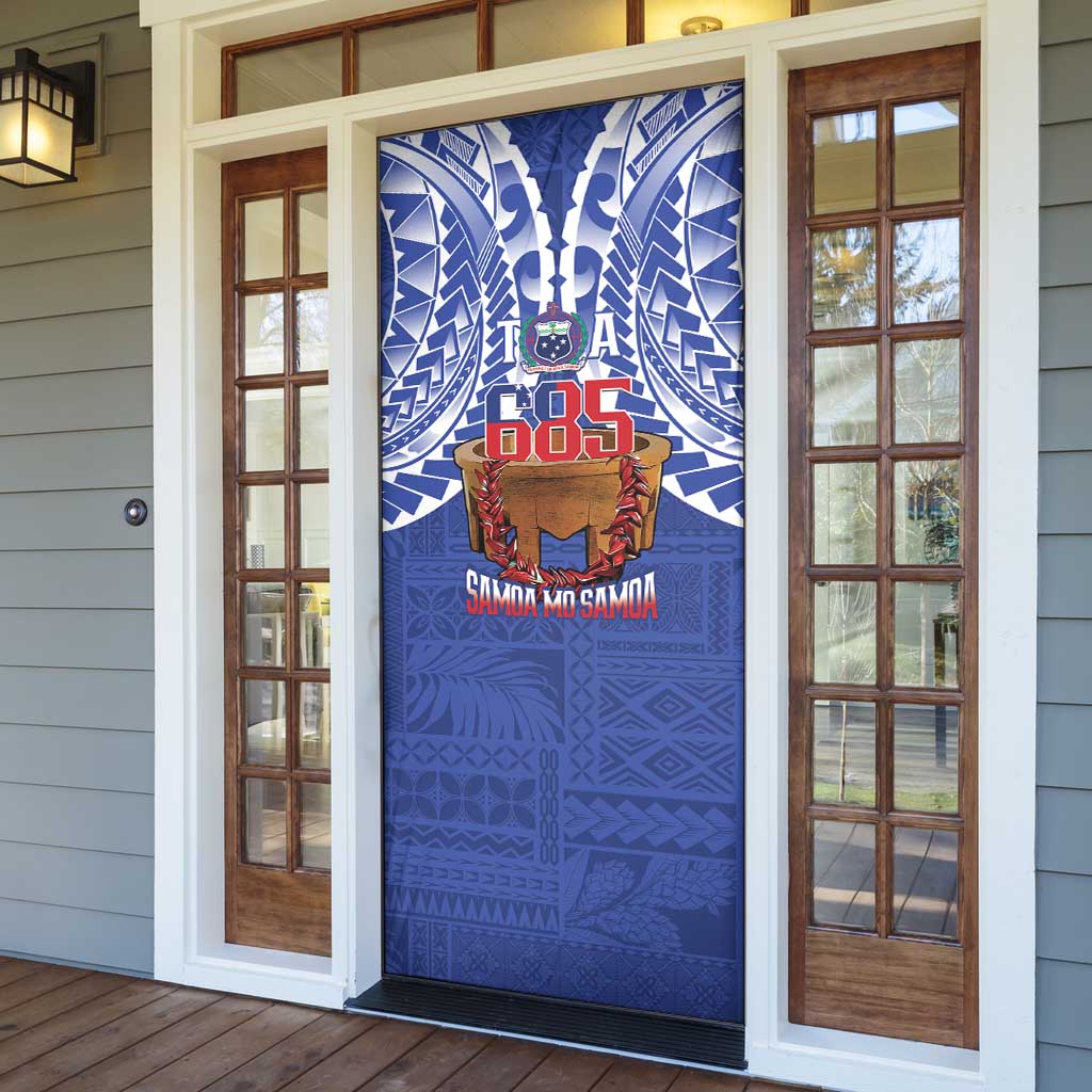 Toa Samoa Rugby Door Cover 685 Pride Tanoa Ula Fala - Polynesian Pride