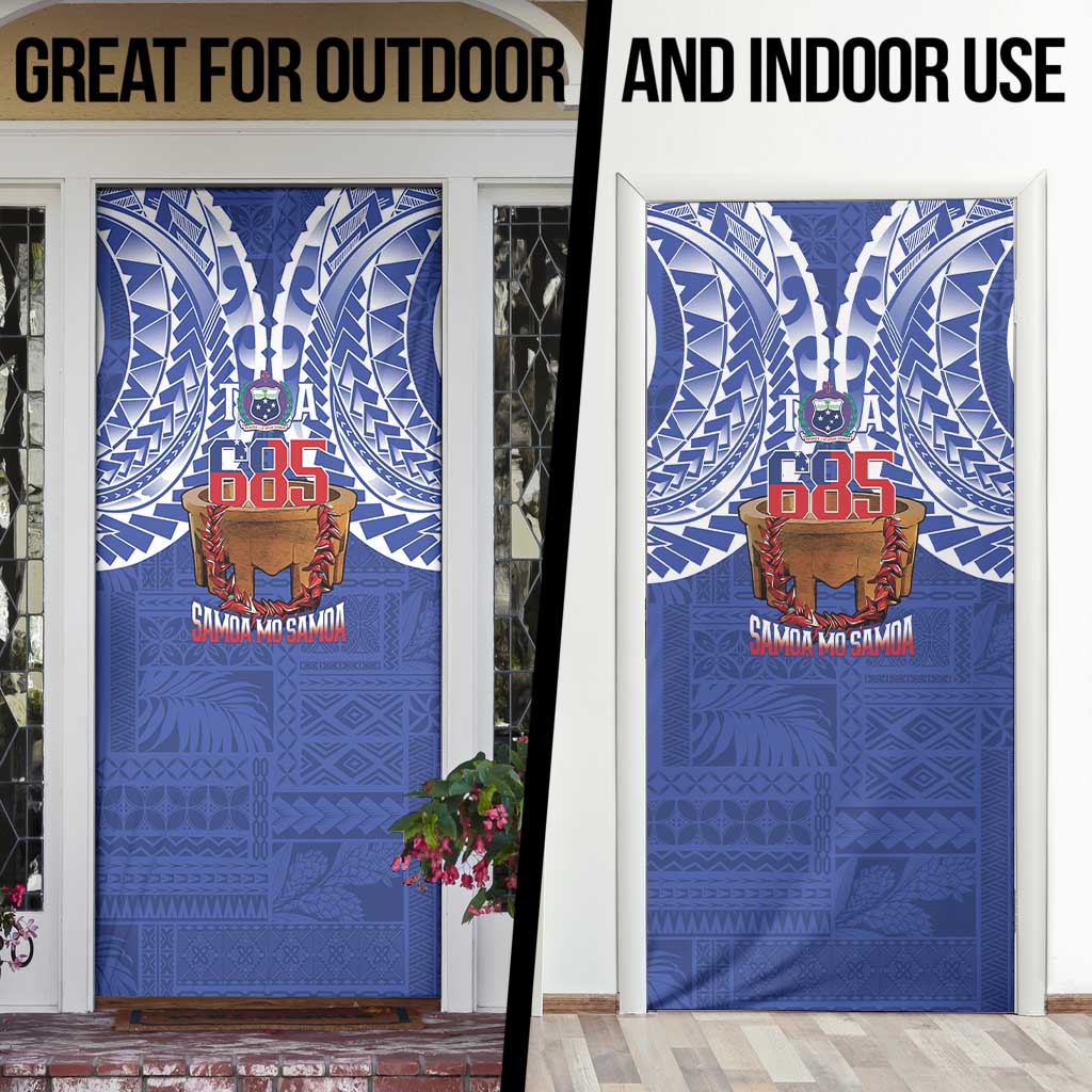 Toa Samoa Rugby Door Cover 685 Pride Tanoa Ula Fala - Polynesian Pride