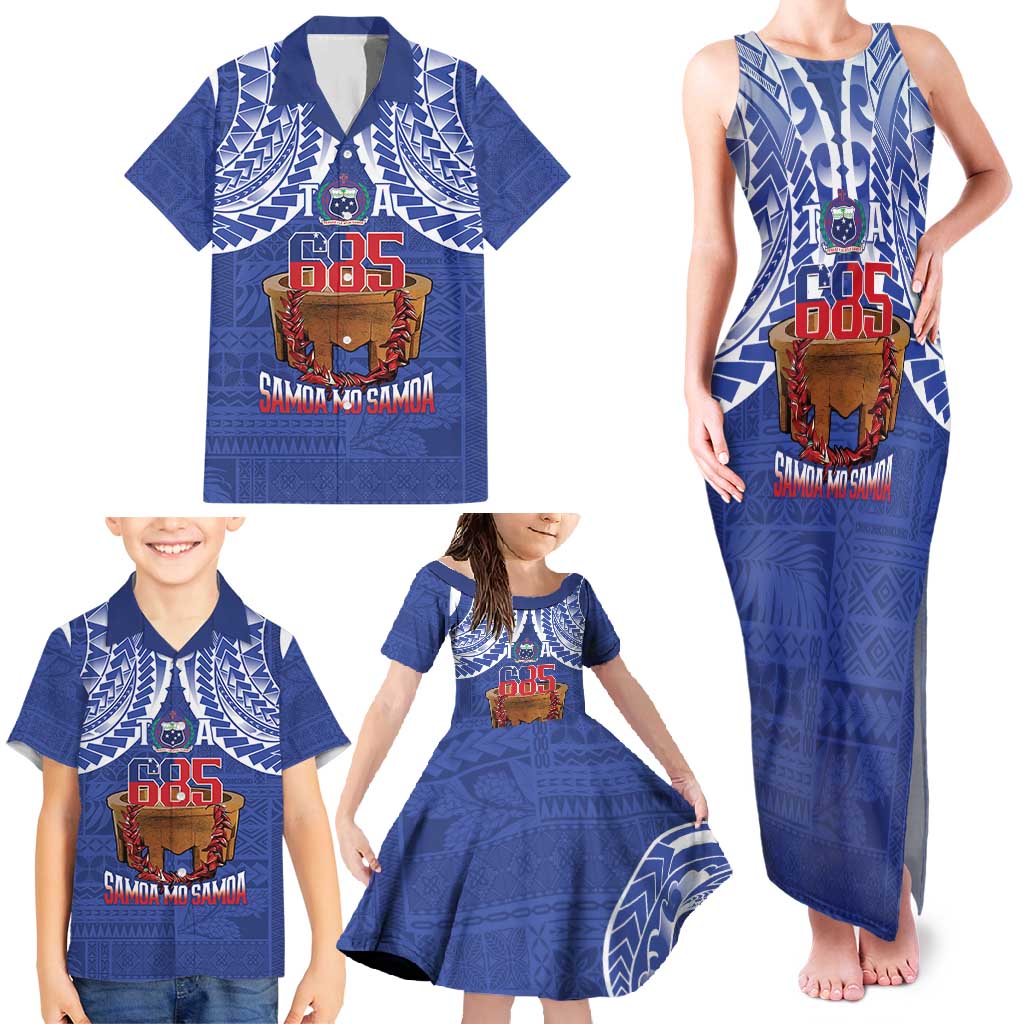 Toa Samoa Rugby Family Matching Tank Maxi Dress and Hawaiian Shirt 685 Pride Tanoa Ula Fala - Polynesian Pride