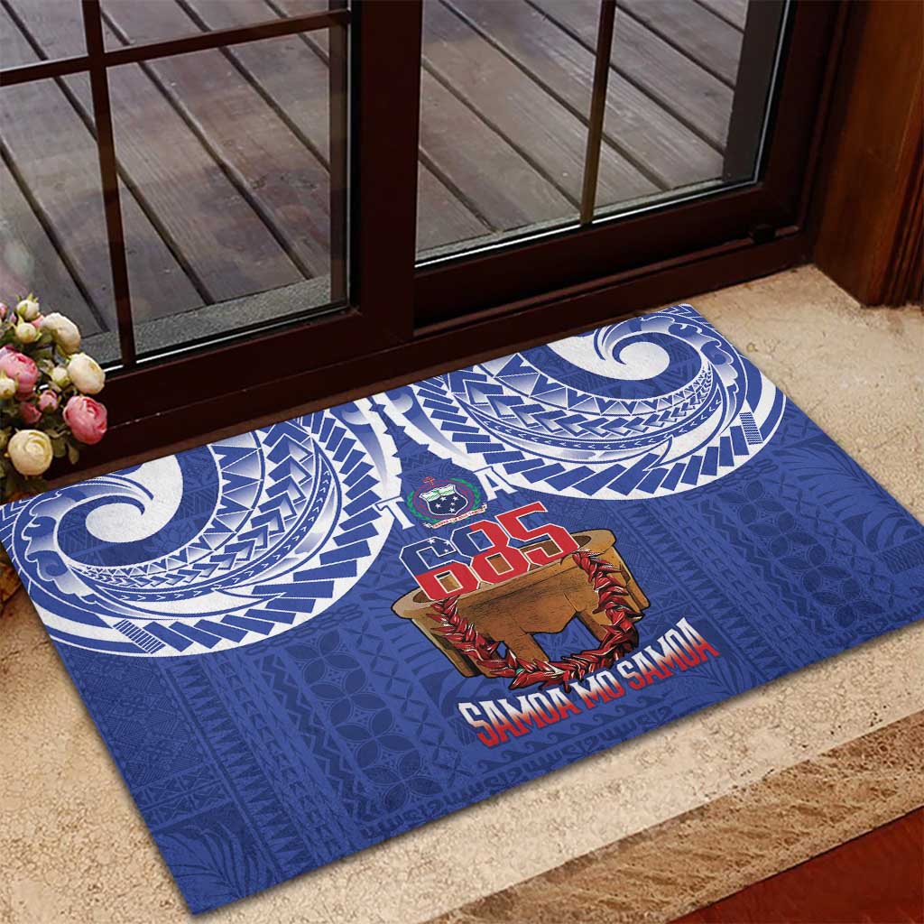 Toa Samoa Rugby Rubber Doormat 685 Pride Tanoa Ula Fala - Polynesian Pride