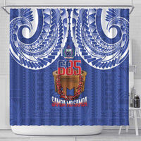 Toa Samoa Rugby Shower Curtain 685 Pride Tanoa Ula Fala - Polynesian Pride