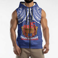 Toa Samoa Rugby Sleeveless Zip Hoodie 685 Pride Tanoa Ula Fala LT14 - Polynesian Pride