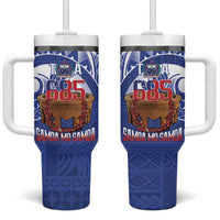 Toa Samoa Rugby Tumbler With Handle 685 Pride Tanoa Ula Fala - Polynesian Pride