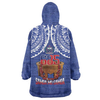 Toa Samoa Rugby Wearable Blanket Hoodie 685 Pride Tanoa Ula Fala LT14 - Polynesian Pride