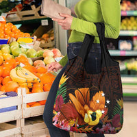Gude Hi Hai Papua New Guinea Grocery Bag Motuan PNG Raggiana Bird of Paradise Tropical Vibes