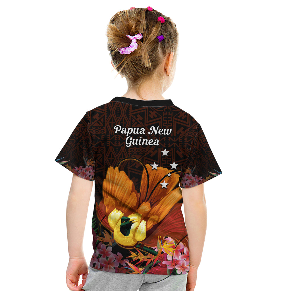 Gude Hi Hai Papua New Guinea Kid T Shirt Motuan PNG Raggiana Bird of Paradise Tropical Vibes LT14 - Polynesian Pride