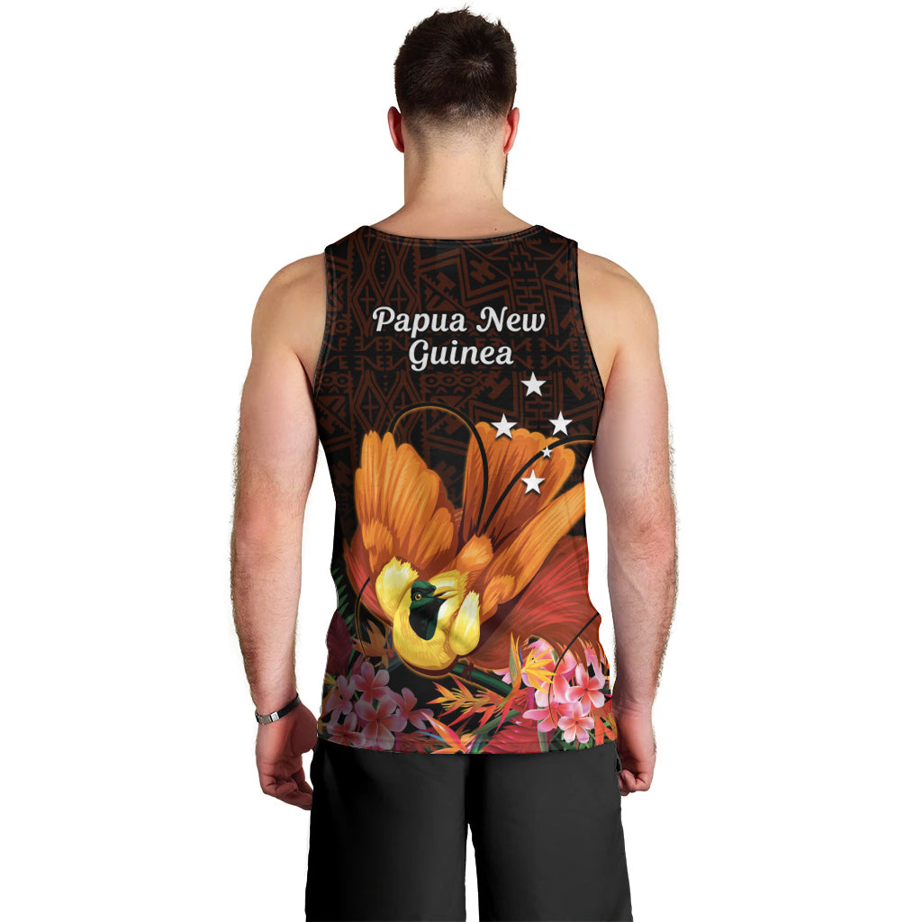 Gude Hi Hai Papua New Guinea Men Tank Top Motuan PNG Raggiana Bird of Paradise Tropical Vibes LT14 - Polynesian Pride