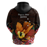 Gude Hi Hai Papua New Guinea Zip Hoodie Motuan PNG Raggiana Bird of Paradise Tropical Vibes LT14 - Polynesian Pride