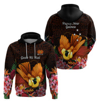 Gude Hi Hai Papua New Guinea Zip Hoodie Motuan PNG Raggiana Bird of Paradise Tropical Vibes LT14 - Polynesian Pride