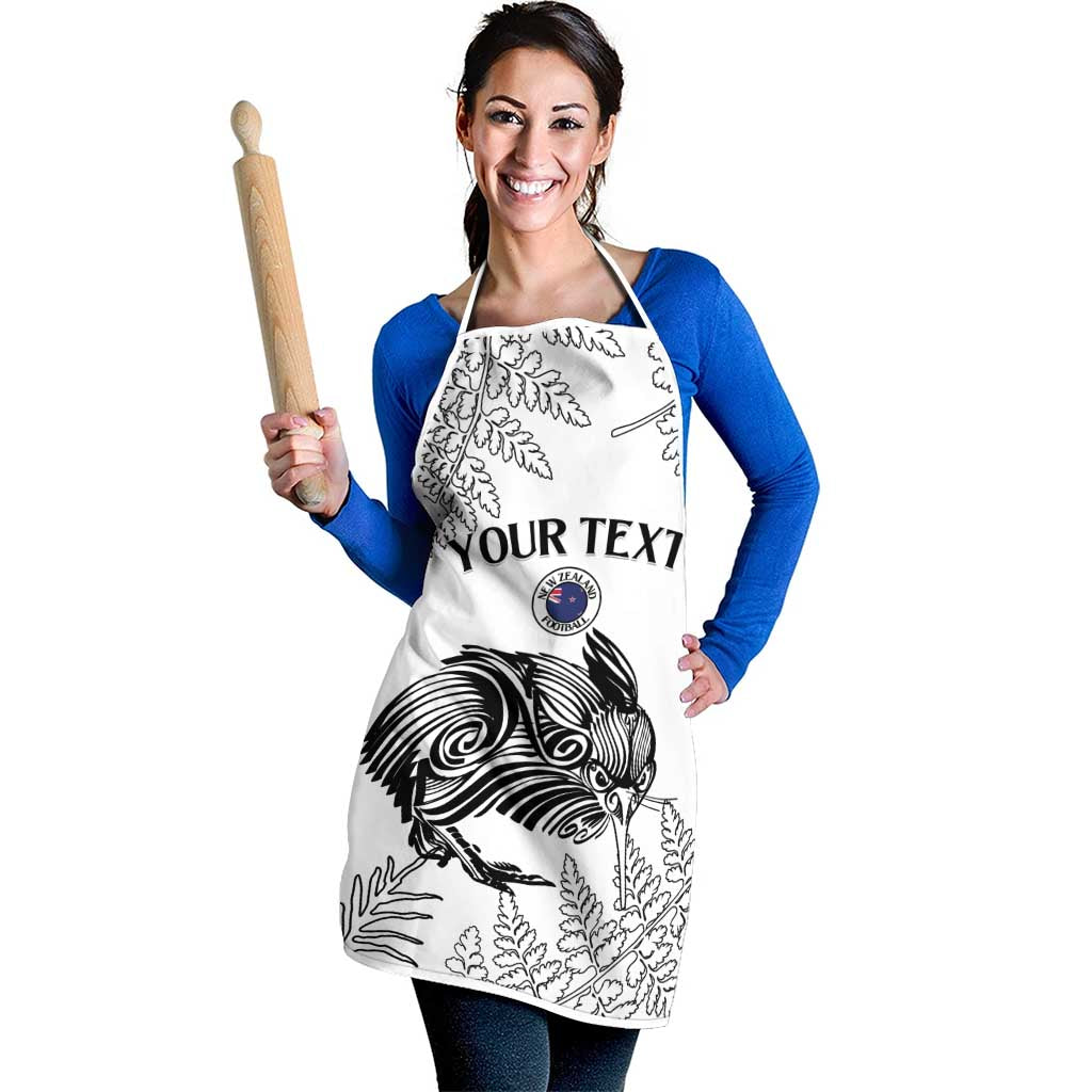 Custom New Zealand Kiwi Football Apron Aotearoa Silver Fern - Polynesian Pride