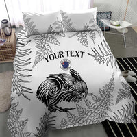 Custom New Zealand Kiwi Football Bedding Set Aotearoa Silver Fern