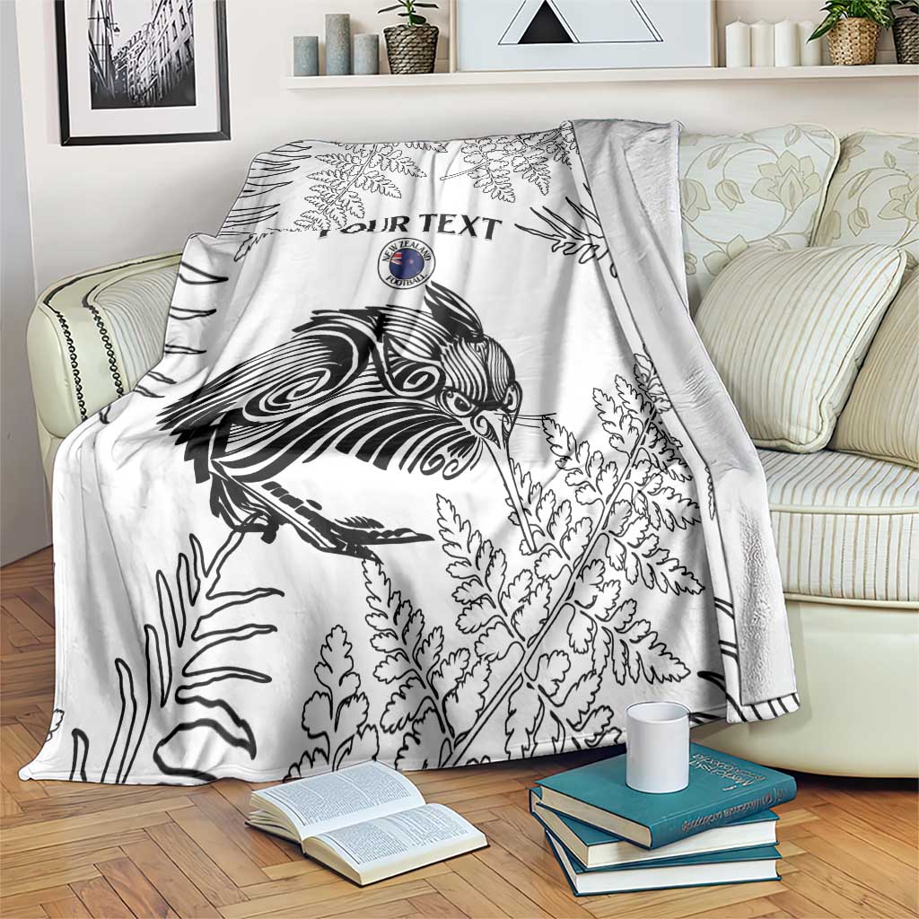 Custom New Zealand Kiwi Football Blanket Aotearoa Silver Fern