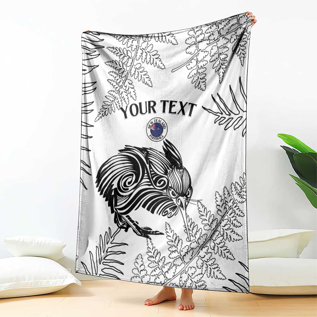Custom New Zealand Kiwi Football Blanket Aotearoa Silver Fern