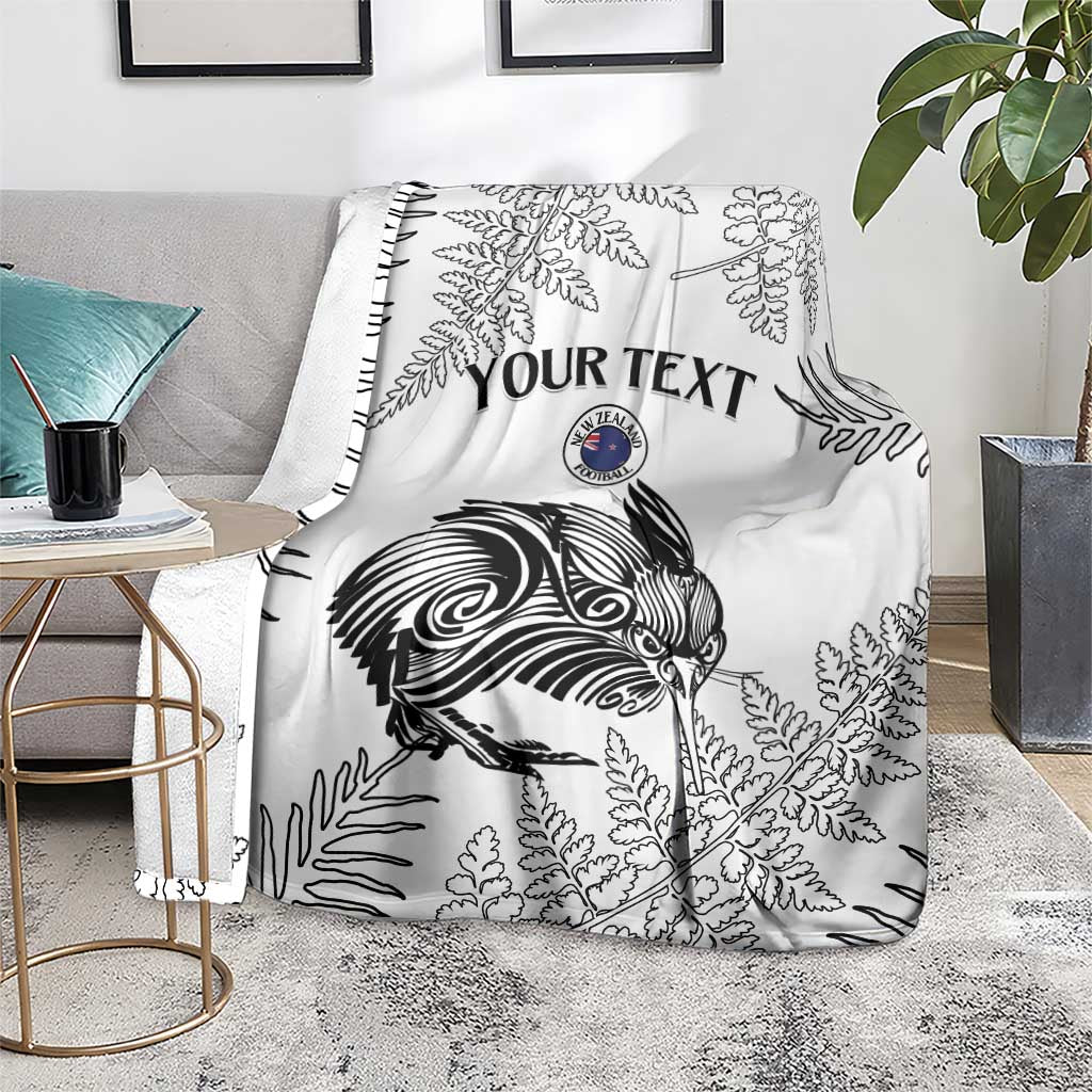 Custom New Zealand Kiwi Football Blanket Aotearoa Silver Fern
