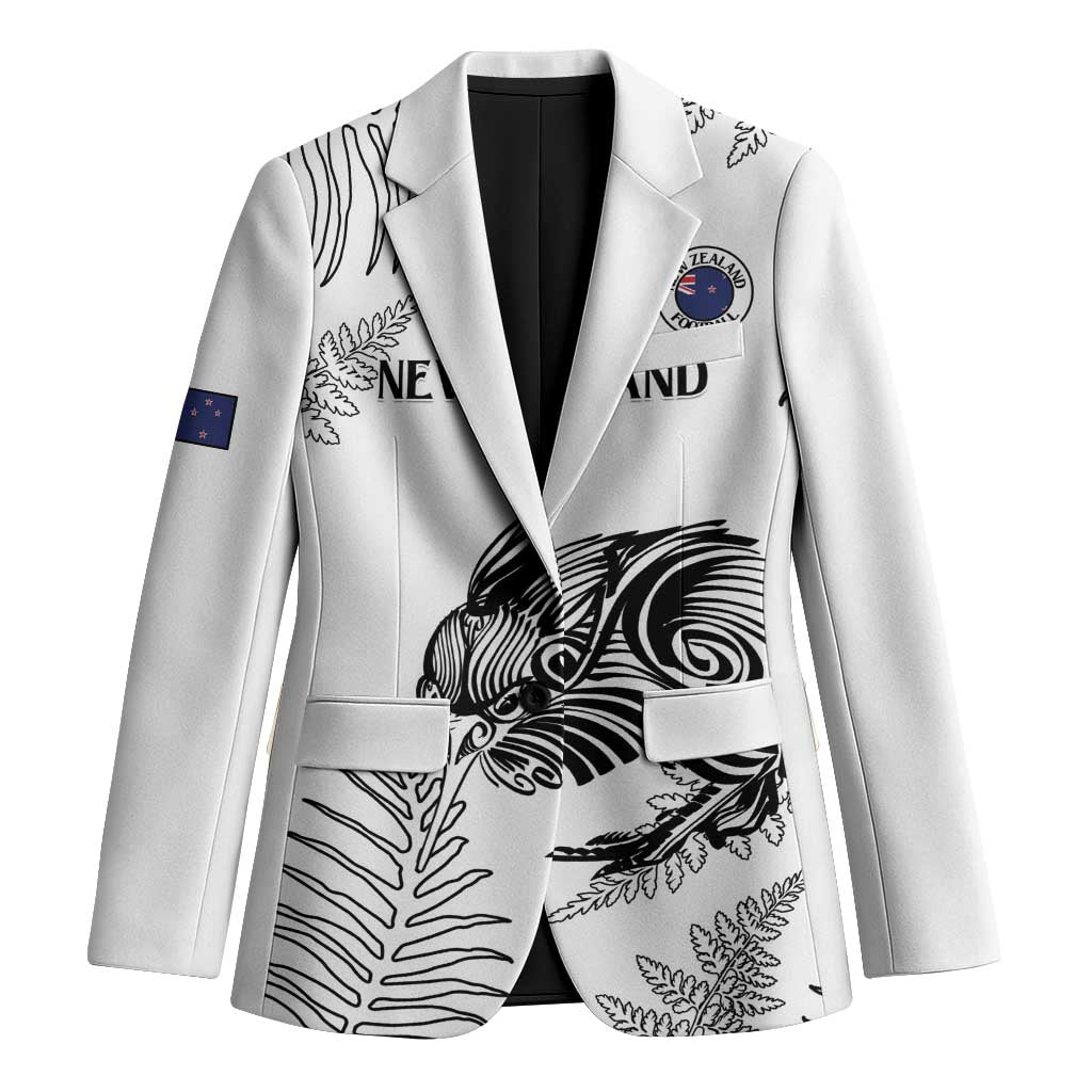 Custom New Zealand Kiwi Football Blazer Aotearoa Silver Fern - Polynesian Pride