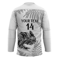 Custom New Zealand Kiwi Football Hockey Jersey Aotearoa Silver Fern - Polynesian Pride