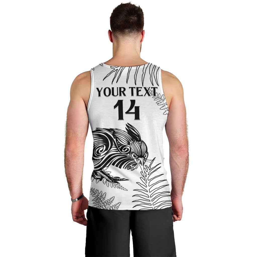 Custom New Zealand Kiwi Football Men Tank Top Aotearoa Silver Fern