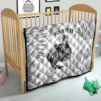 Custom New Zealand Kiwi Football Quilt Aotearoa Silver Fern LT14 - Polynesian Pride