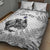 Custom New Zealand Kiwi Football Quilt Bed Set Aotearoa Silver Fern