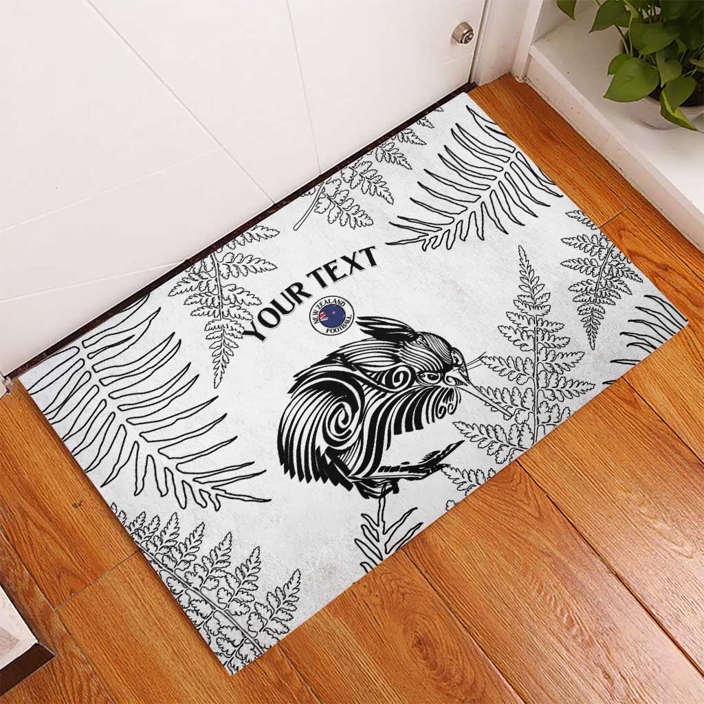 Custom New Zealand Kiwi Football Rubber Doormat Aotearoa Silver Fern LT14 - Polynesian Pride