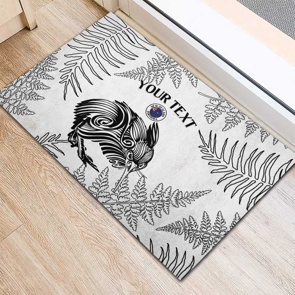 Custom New Zealand Kiwi Football Rubber Doormat Aotearoa Silver Fern LT14 - Polynesian Pride