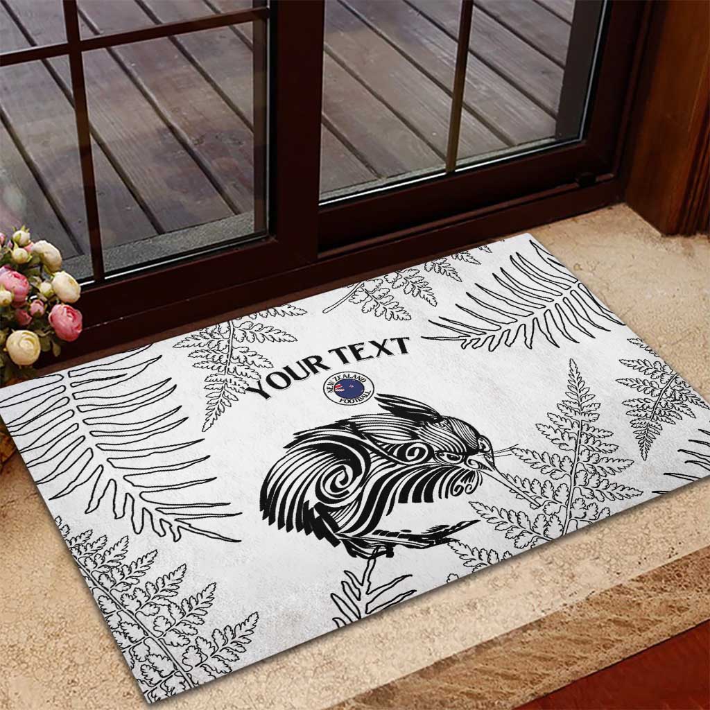Custom New Zealand Kiwi Football Rubber Doormat Aotearoa Silver Fern LT14 - Polynesian Pride