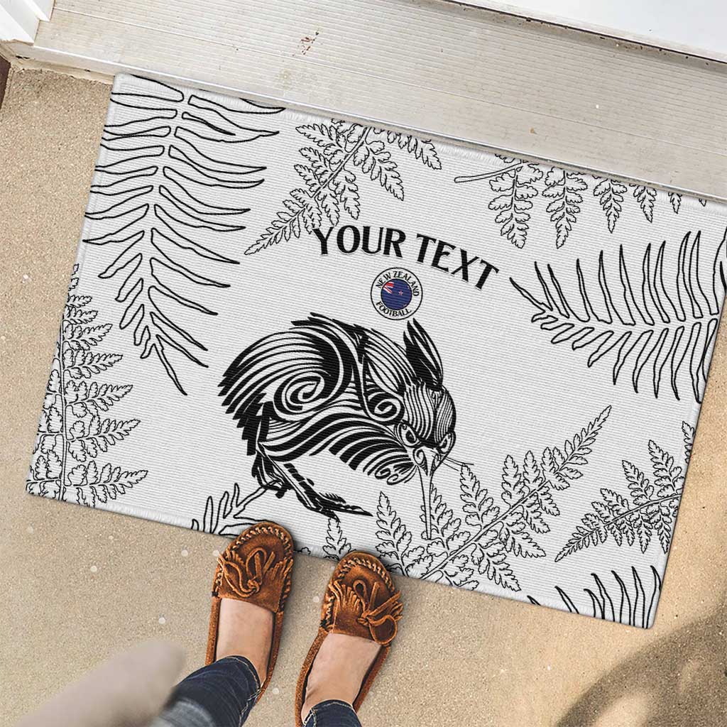 Custom New Zealand Kiwi Football Rubber Doormat Aotearoa Silver Fern LT14 - Polynesian Pride