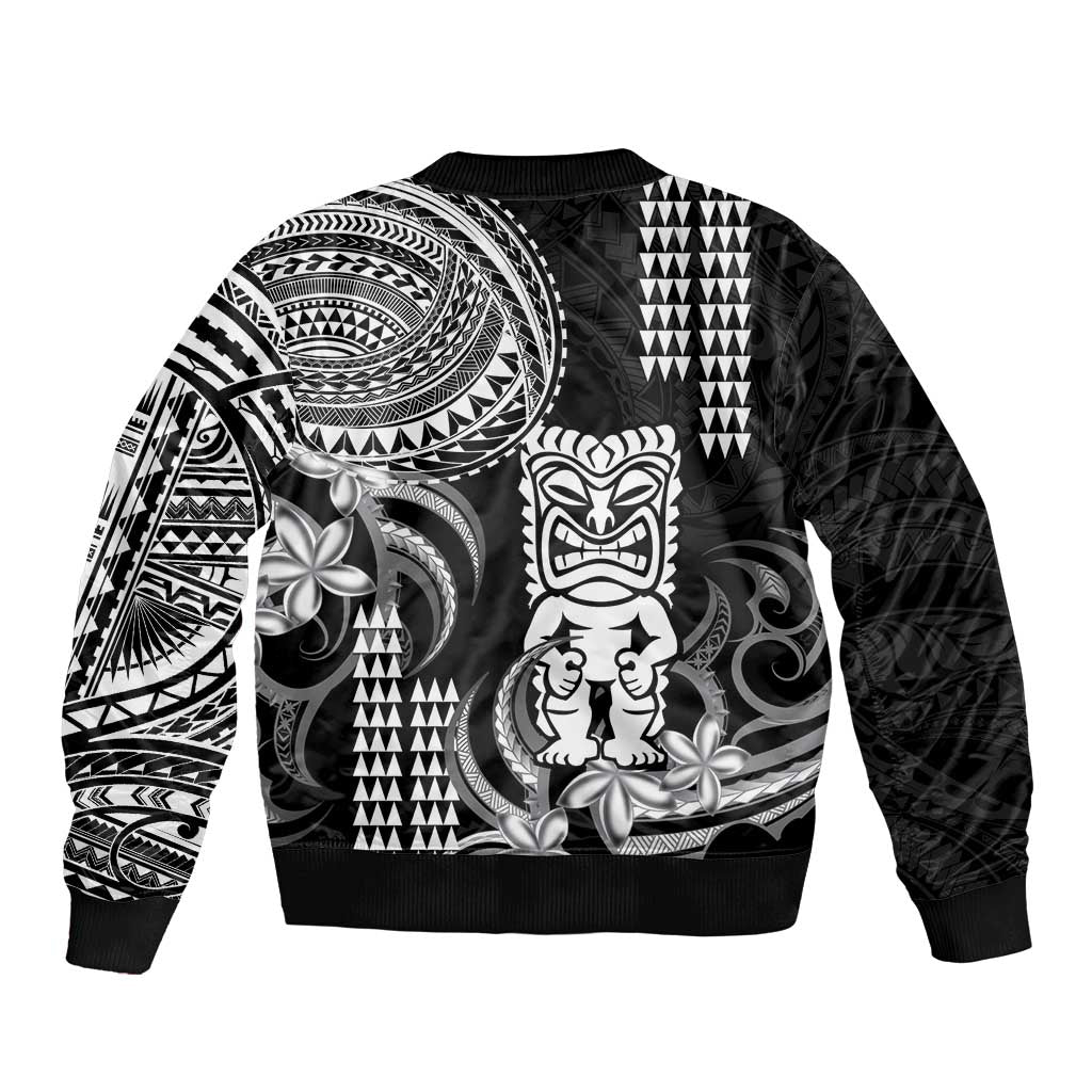 Hawaii Ku God Bomber Jacket Kakau Mix Polynesian Tattoo