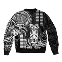 Hawaii Ku God Bomber Jacket Kakau Mix Polynesian Tattoo
