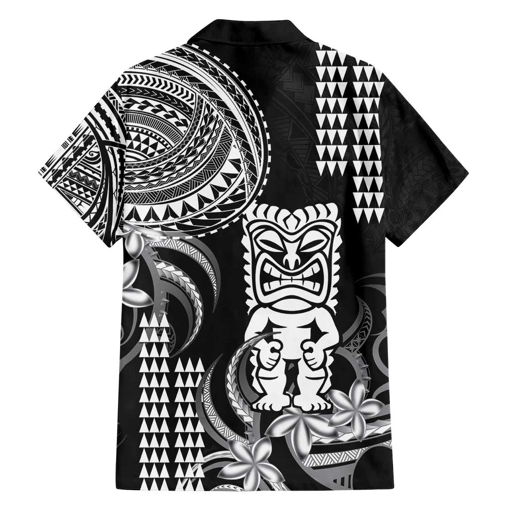 Hawaii Ku God Family Matching Tank Maxi Dress and Hawaiian Shirt Kakau Mix Polynesian Tattoo