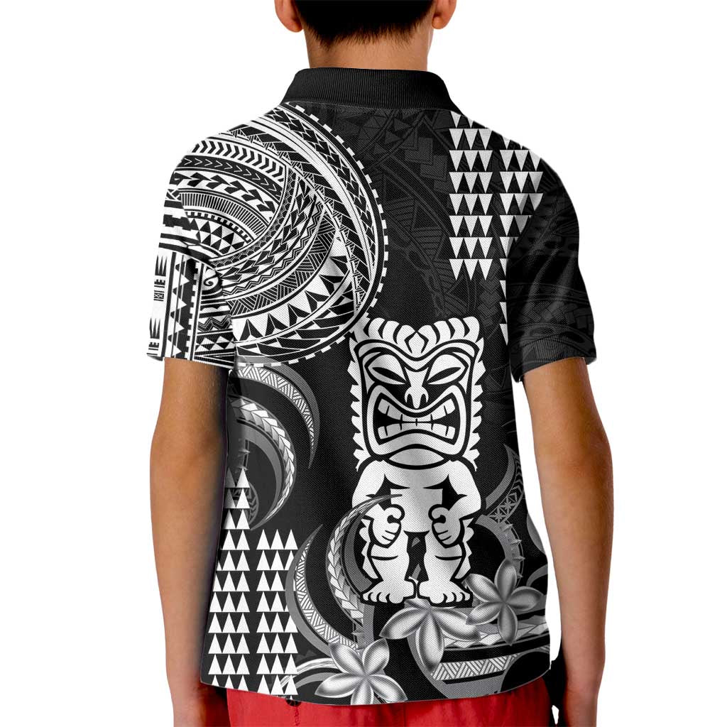 Hawaii Ku God Kid Polo Shirt Kakau Mix Polynesian Tattoo LT14 - Polynesian Pride