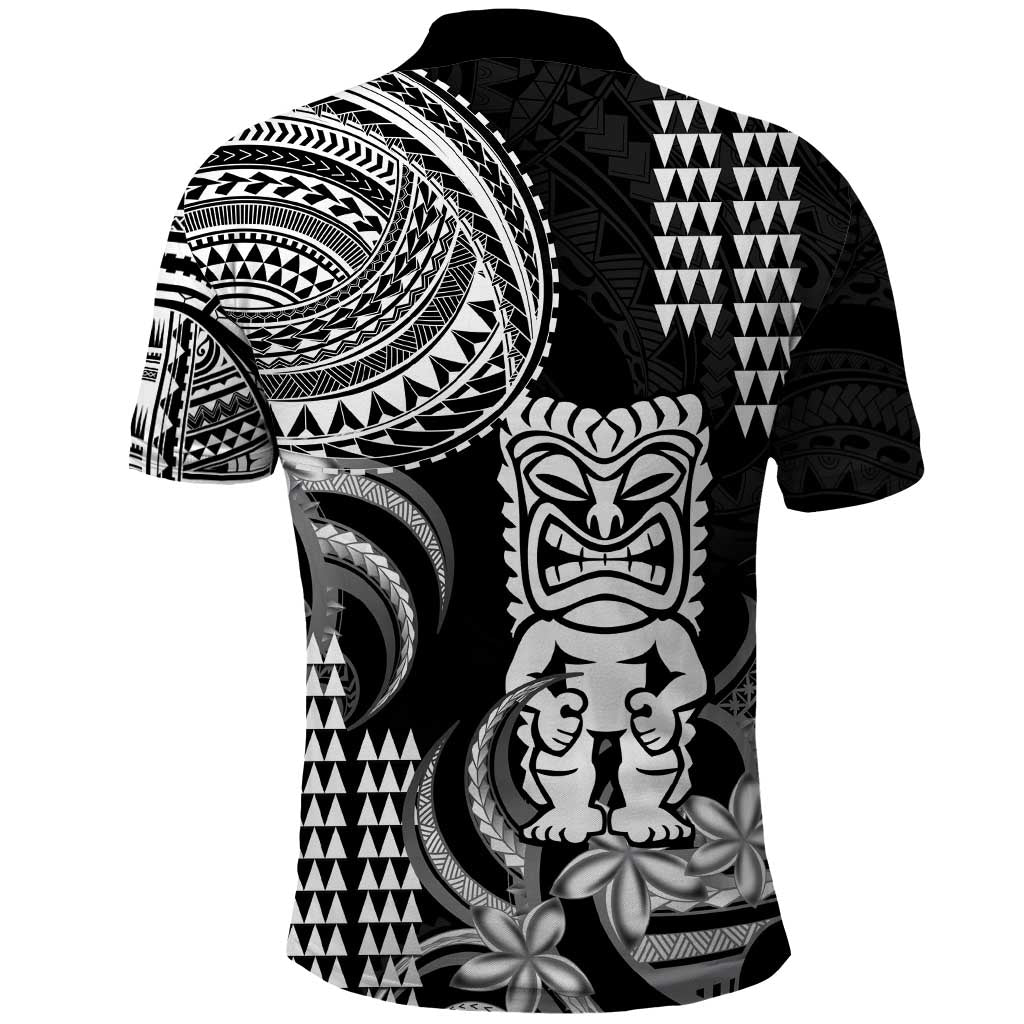 Hawaii Ku God Polo Shirt Kakau Mix Polynesian Tattoo