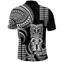 Hawaii Ku God Polo Shirt Kakau Mix Polynesian Tattoo