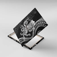 Black Hawaii Kanaloa God Canvas Wall Art Hawaiian Octopus