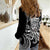 Black Hawaii Kanaloa God Women Casual Shirt Hawaiian Octopus