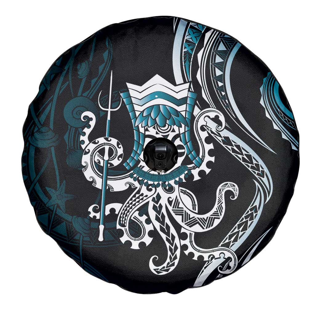 Turquoise Hawaii Kanaloa God Spare Tire Cover Hawaiian Octopus