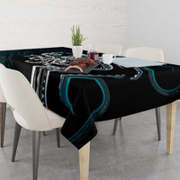 Turquoise Hawaii Kanaloa God Tablecloth Hawaiian Octopus