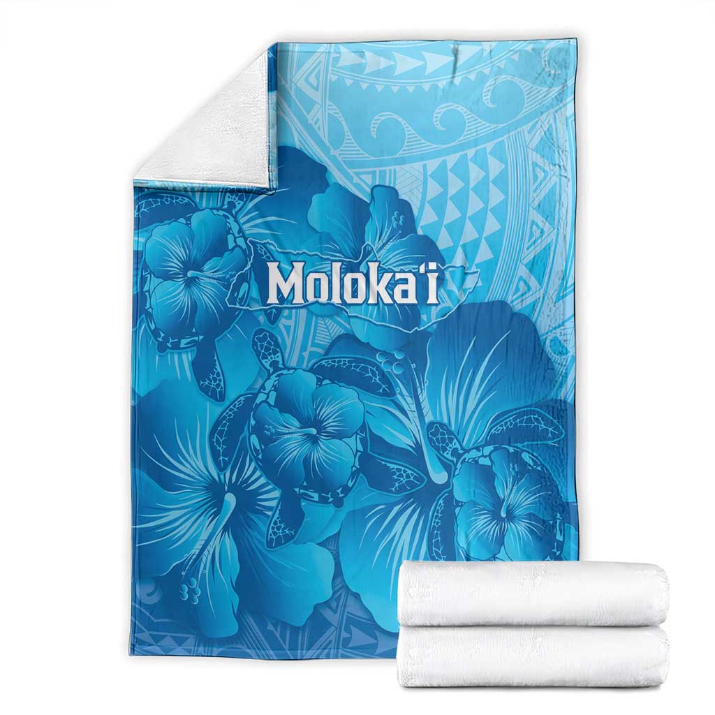 Aloha Hawaii Molokai Island Blanket Hibiscus Tribal Honu Hawaiian Tattoo LT14 - Polynesian Pride