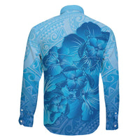 Aloha Hawaii Molokai Island Family Matching Off Shoulder Maxi Dress and Hawaiian Shirt Hibiscus Tribal Honu Hawaiian Tattoo