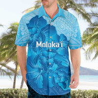 Aloha Hawaii Molokai Island Hawaiian Shirt Hibiscus Tribal Honu Hawaiian Tattoo LT14 - Polynesian Pride