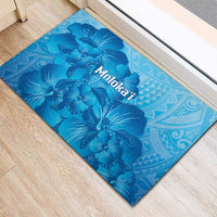 Aloha Hawaii Molokai Island Rubber Doormat Hibiscus Tribal Honu Hawaiian Tattoo LT14 - Polynesian Pride
